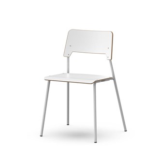 Stol Como FSC 4 ben sh 45 cm stort sete sølvfargede ben