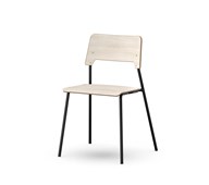 Stol Como FSC BX 4 ben sh 45 cm stort sete svarte ben