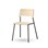 Stol Como FSC BX 4 ben sh 45 cm stort sete svarte ben