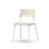 Stol Como FSC BX 4 ben sh 45 cm stort sete hvite ben