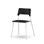 Stol Como FSC BX 4 ben sh 45 cm stort sete hvite ben