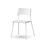 Stol Como FSC BX 4 ben sh 45 cm stort sete hvite ben