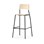 Stol Como FSC BX 4 ben sh 75 cm mellomstort sete svarte ben