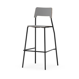 Stol Como FSC BX 4 ben sh 75 cm mellomstort sete svarte ben