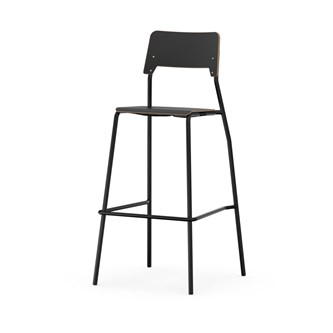 Stol Como FSC BX 4 ben sh 75 cm mellomstort sete svarte ben