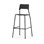 Stol Como FSC BX 4 ben sh 75 cm mellomstort sete svarte ben