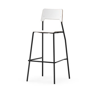 Stol Como FSC BX 4 ben sh 75 cm mellomstort sete svarte ben