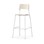 Stol Como FSC BX 4 ben sh 75 cm mellomstort sete hvite ben
