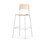 Stol Como FSC BX 4 ben sh 75 cm mellomstort sete hvite ben