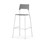 Stol Como FSC BX 4 ben sh 75 cm mellomstort sete hvite ben