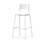 Stol Como FSC BX 4 ben sh 75 cm mellomstort sete hvite ben