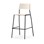 Stol Como FSC BX 4 ben sh 75 cm stort sete svarte ben
