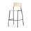 Stol Como FSC BX 4 ben sh 75 cm stort sete svarte ben