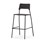 Stol Como FSC BX 4 ben sh 75 cm stort sete svarte ben