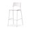 Stol Como FSC BX 4 ben sh 75 cm stort sete hvite ben