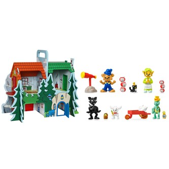 Bamse lekehus med figurer 13 deler