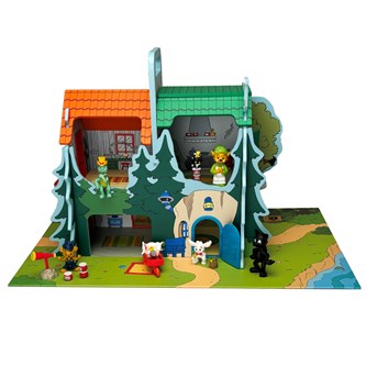 Bamse lekehus med figurer 13 deler