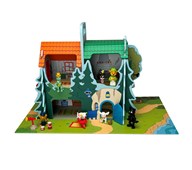 Bamse lekehus med figurer 13 deler