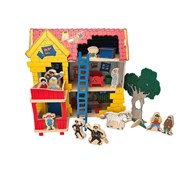 Pippi VIlla Villekulla med figurer 22 deler