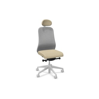 Kontorstol Souly Mesh lys grå ERN-ST nakkestøtte Remix 3