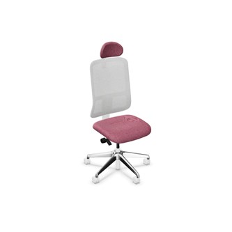 Kontorstol Utila Mesh lys grå SA2T med nakkestøtte Rivet