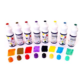 Penn med flytende maling 8x75 ml