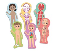 Gulvpuslespill kroppen 6 stk