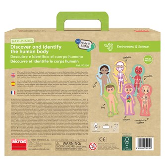 Gulvpuslespill kroppen 6 stk