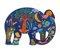 Puslespill elefant 150 brikker
