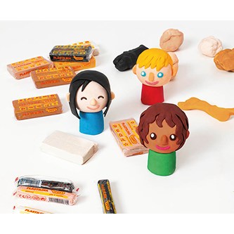 Modelleire Plastilina hudfarger 18x50 g