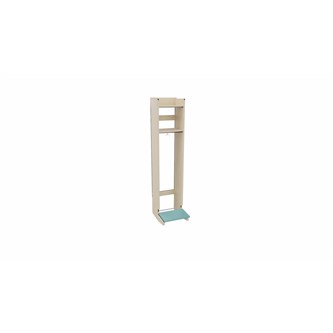 Flexi 28 garderobe 2-roms vegghengt m/sittebenk og karusellkrok