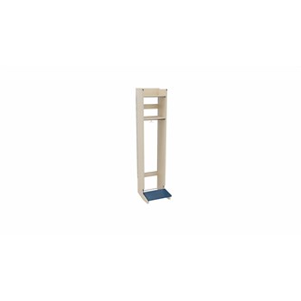 Flexi 28 garderobe 2-roms vegghengt m/sittebenk og karusellkrok