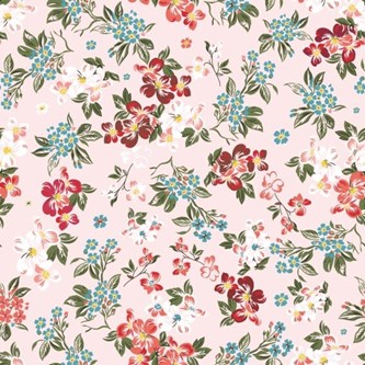 Poplin blomster 150 cm