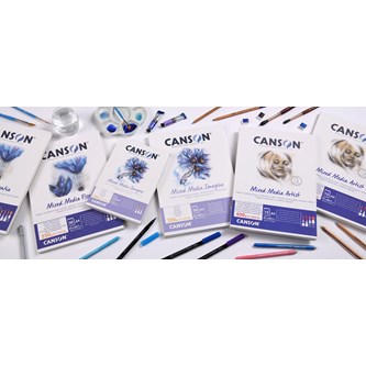 Maleblokk Canson Mixed Media 300 g A3
