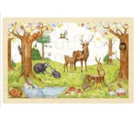 Rammepuslespill skog