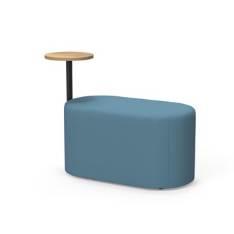 Frame sittepuff med sidebord