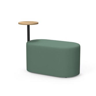 Frame sittepuff med sidebord