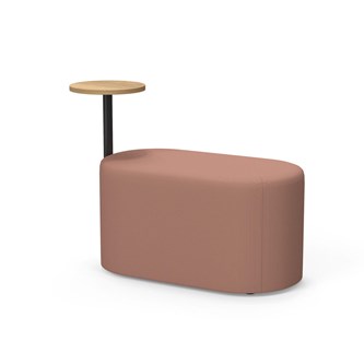 Frame sittepuff med sidebord