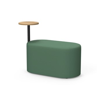 Frame sittepuff med sidebord