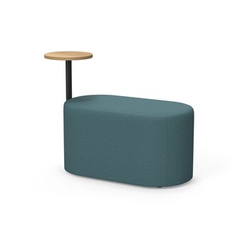 Frame sittepuff med sidebord