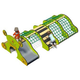 Teddy sklie med 3 klatrenett