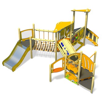 Peeku eventyrtårn med tunnel og broer