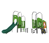 Minicity kombinasjonslek med 2 tårn