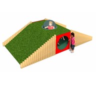 Hilly minitunnel med kuppelvindu