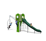 Nexo leketårn med klatrevegg og snurrekopp