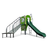 Nexo leketårn med klatrenett og lekepaneler