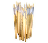 Børstepensel med kort skaft rund 50 stk