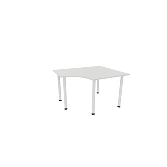 Skrivebord 12:38 120x100/80+60 x H:72 cm