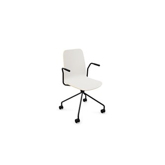 Konferansestol Vapaa høy rygg  4-kryss hjul svart