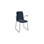 Stol Vapaa høy rygg helkledd meie svart